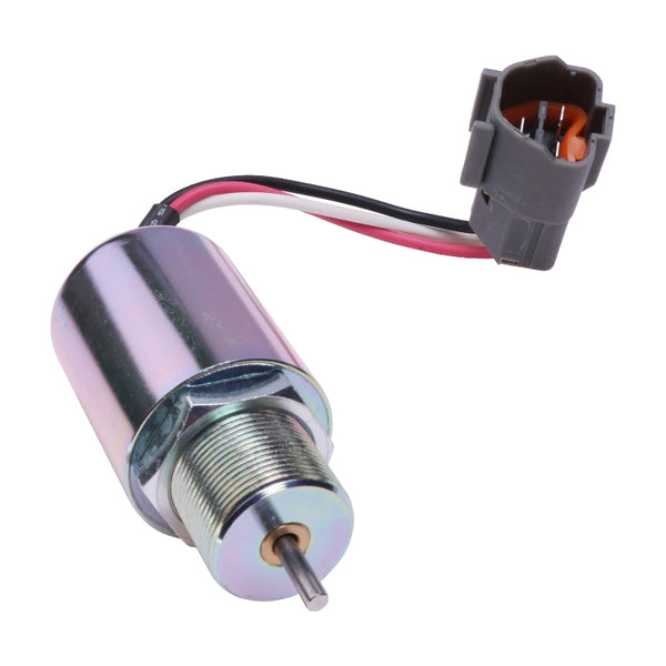 12V Fuel Shut Off Solenoid PJ7415748 for Volvo Excavator EC13 EC13B EC15 EC15B EC20 EC20B EC25 EC30 EC35 EC45