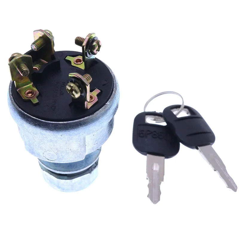 4 Wire Ignition Switch With 2 Keys 9G-7641 for Caterpillar CAT Engine 3406C Excavator E303 E304 E305 215B 319D 324D 325B 330B 349D 390D