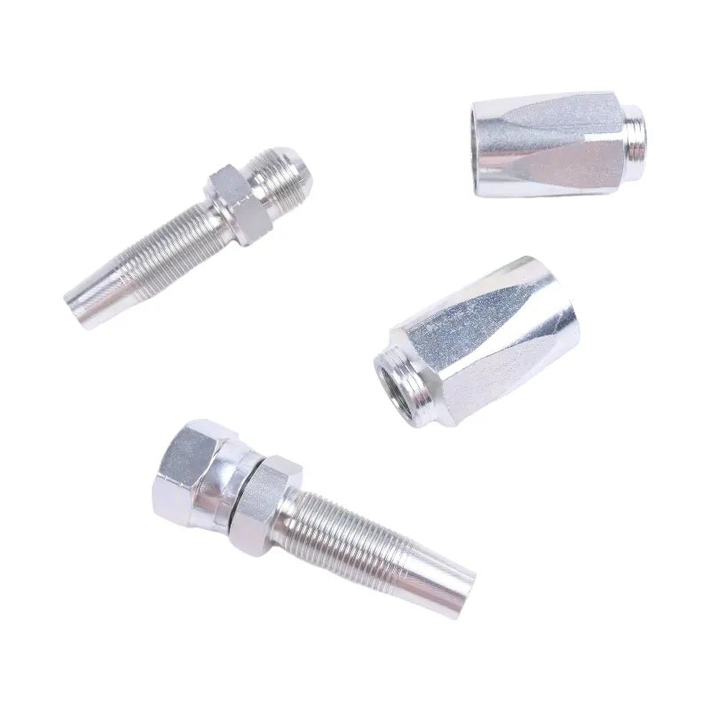 Hydraulic Hose Repair Kit 1/4 3/8 1/2 ID 2-Wire Hose Reusable Field Repair Fitting