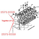 Cylinder Head Gasket 15975-03310 for Kubota D750 Engine B5200D B5200E B7100 Tractor