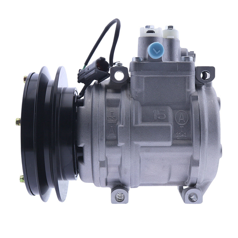 Denso 10PA15C A/C Compressor 195-911-8990 for Komatsu Bulldozer D155A-2 D155A-3 D155A-5 D275A-2 D275A-5 D475A-2 D475A-3 D85E-21