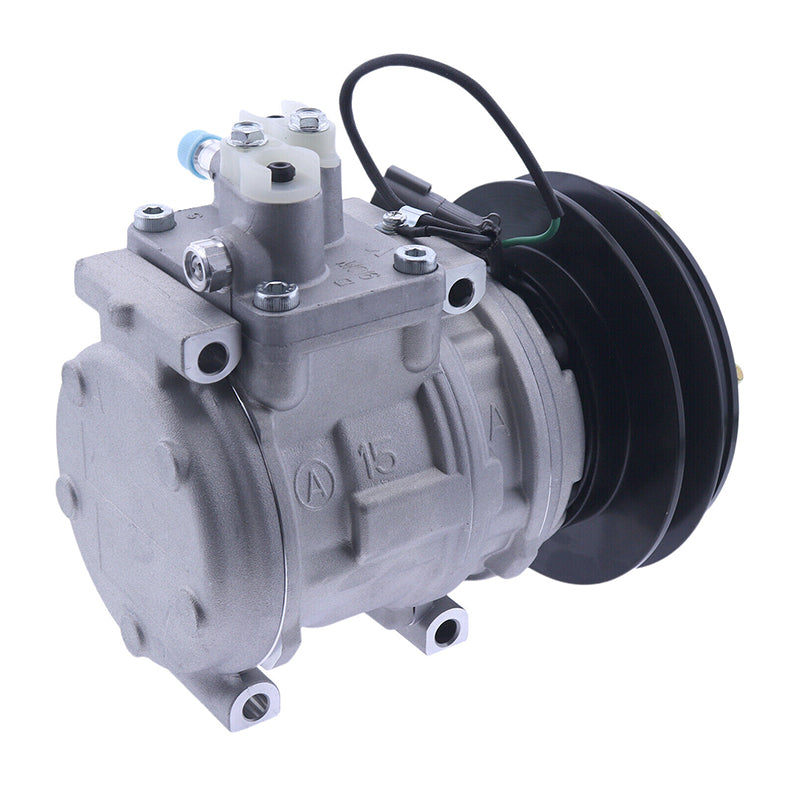 Denso 10PA15C A/C Compressor 20Y-979-8130 for Komatsu PC1800-6 WA380-DZ-3 D41E-6 D41P-6 D41PF-6 D61E-12 D61EX-12 D61PX-12 D68ESS-12