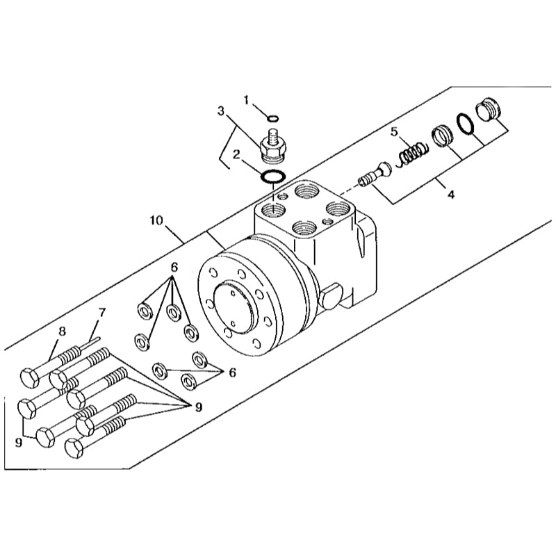 Steering Motor Valve RE239222 for John Deere Tractor 5085M 5076E 5082E 5090E 5415 5104 5220 5300 5320 5400 5420 5520 5600 5610 5700 6403 6603