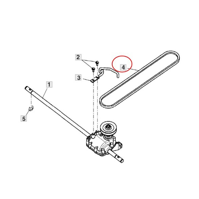 Transmission Flat Belt GX23501 for John Deere Mower JM26 JS26 JS28