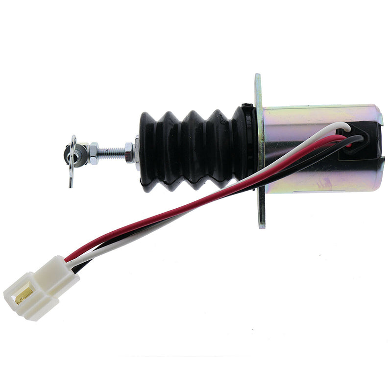 12V Fuel Shutoff Solenoid AM882277 for John Deere Engine 3009 4020 Compact Tractor 670 770 870 970 1070