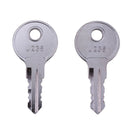 2Pcs Door Lock Keys J236-A J236 for the most common utility compartment and hatch locks used in the RV Industry