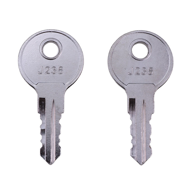 2Pcs Door Lock Keys J236-A J236 for the most common utility compartment and hatch locks used in the RV Industry