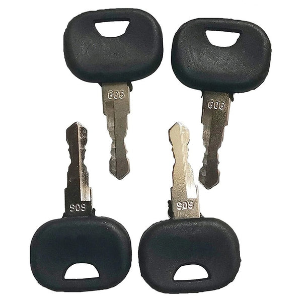 4 Pcs Ignition Key 10221073 AT322699 for John Deere Track Loader 1050C 605C 655C 755C 950C